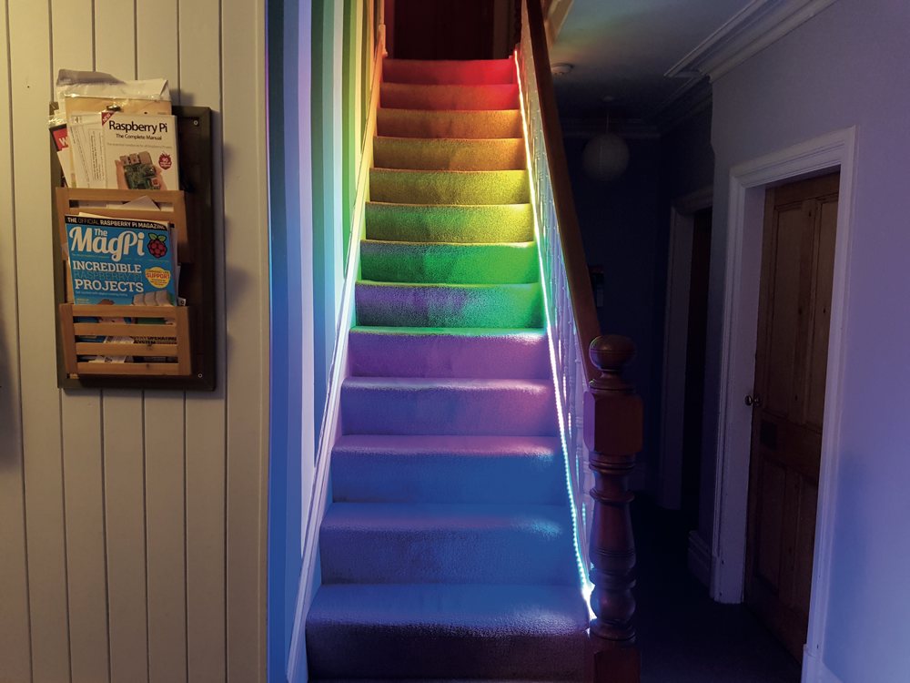 Temperature Controlled Stair lights With Raspberry Pi